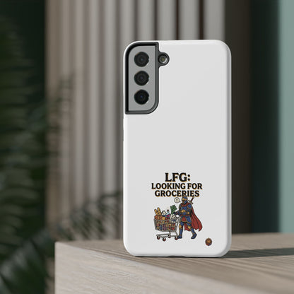 Phone Case — 'LFG: Looking for Groceries' Heavy-Duty Impact-Resistant Phone Case