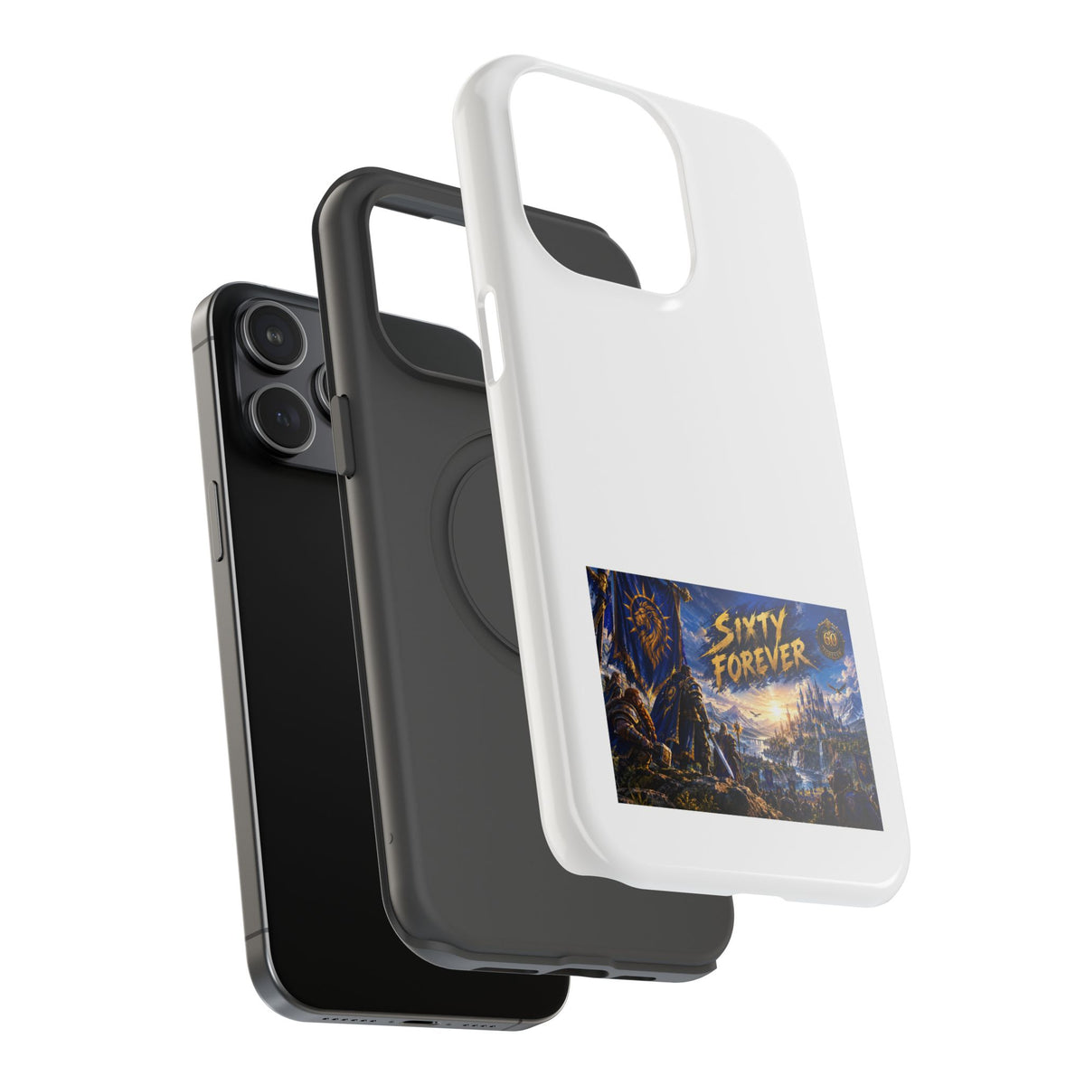 Sixty Forever – Blue Banner – Phone Case