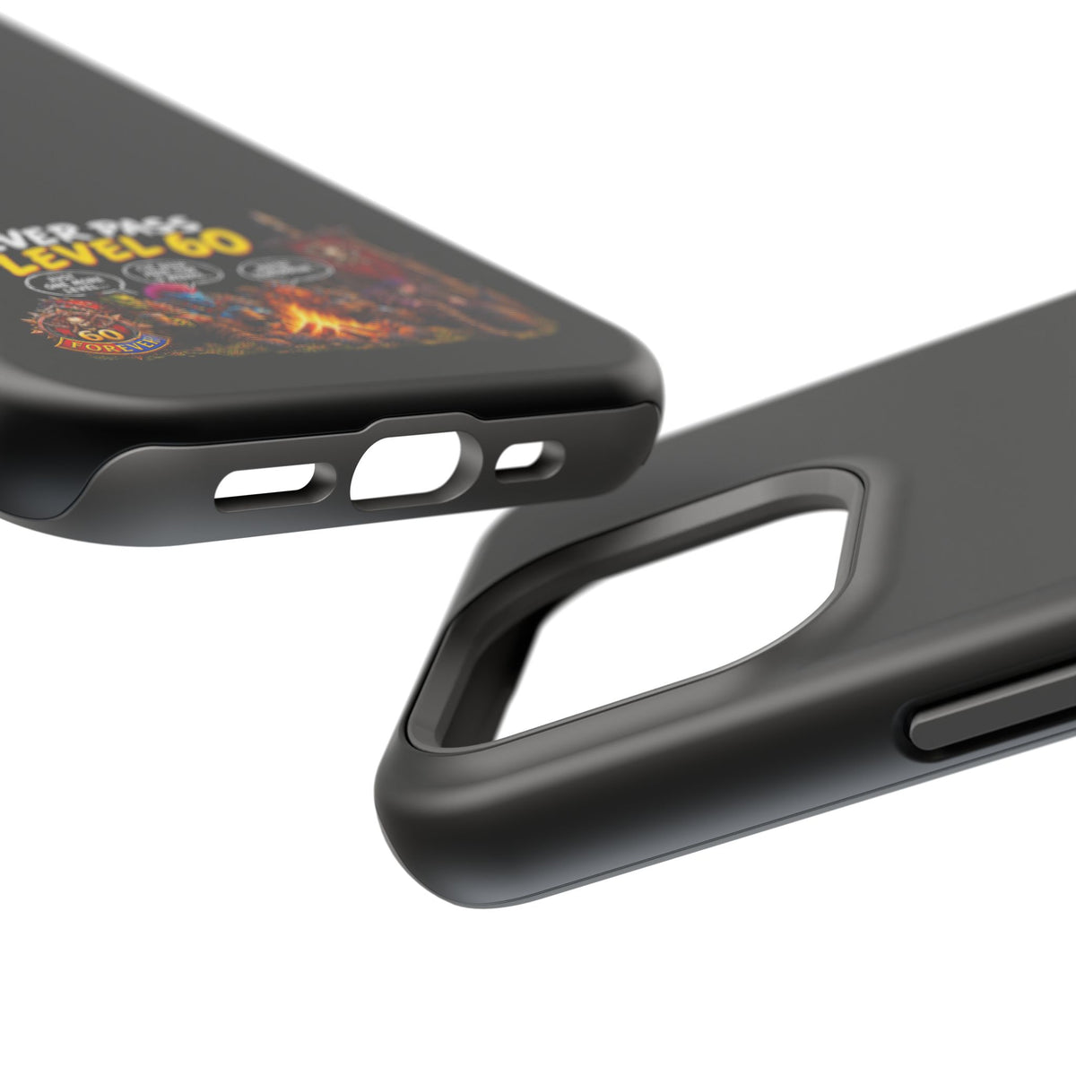 Phone Case — 'Never Pass Level 60' Heavy-Duty Impact-Resistant Phone Case