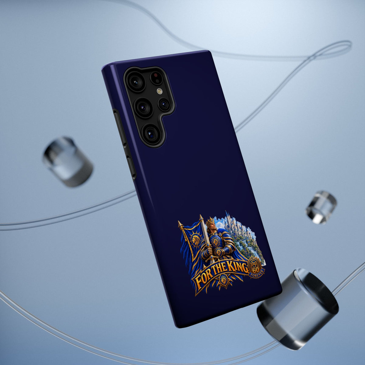 Phone Case — 'For The King' Banner Heavy-Duty Impact-Resistant Phone Case