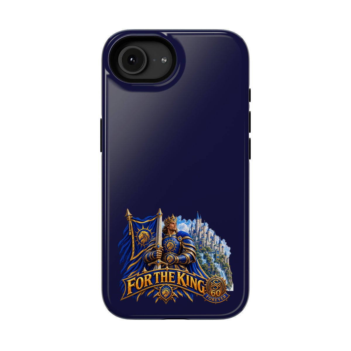 Phone Case — 'For The King' Banner Heavy-Duty Impact-Resistant Phone Case