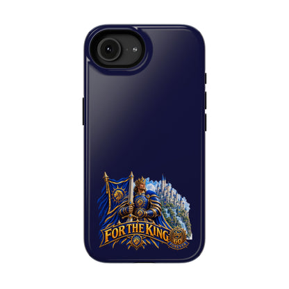 Phone Case — 'For The King' Banner Heavy-Duty Impact-Resistant Phone Case