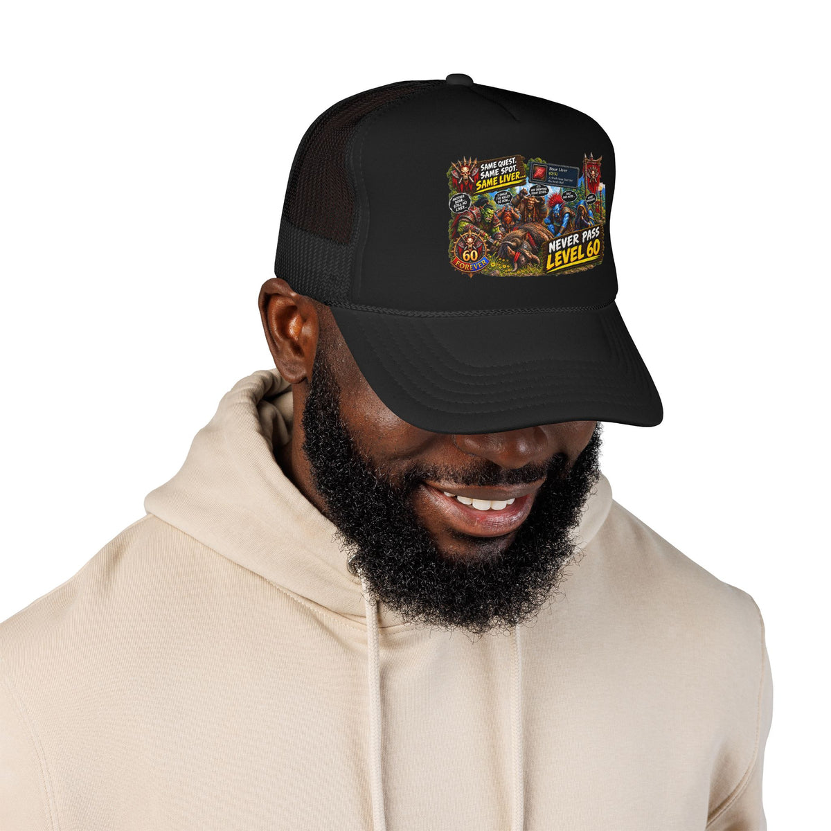 Red 'Til Dead Trucker Hat — Horror Zombie Foam Mesh Cap