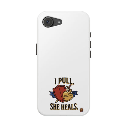 Phone Case — 'I Pull. She Heals.' Heavy-Duty Impact-Resistant Phone Case