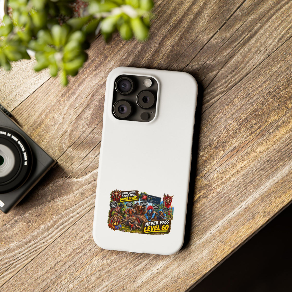Level 60 Gamer Collage Slim Phone Case