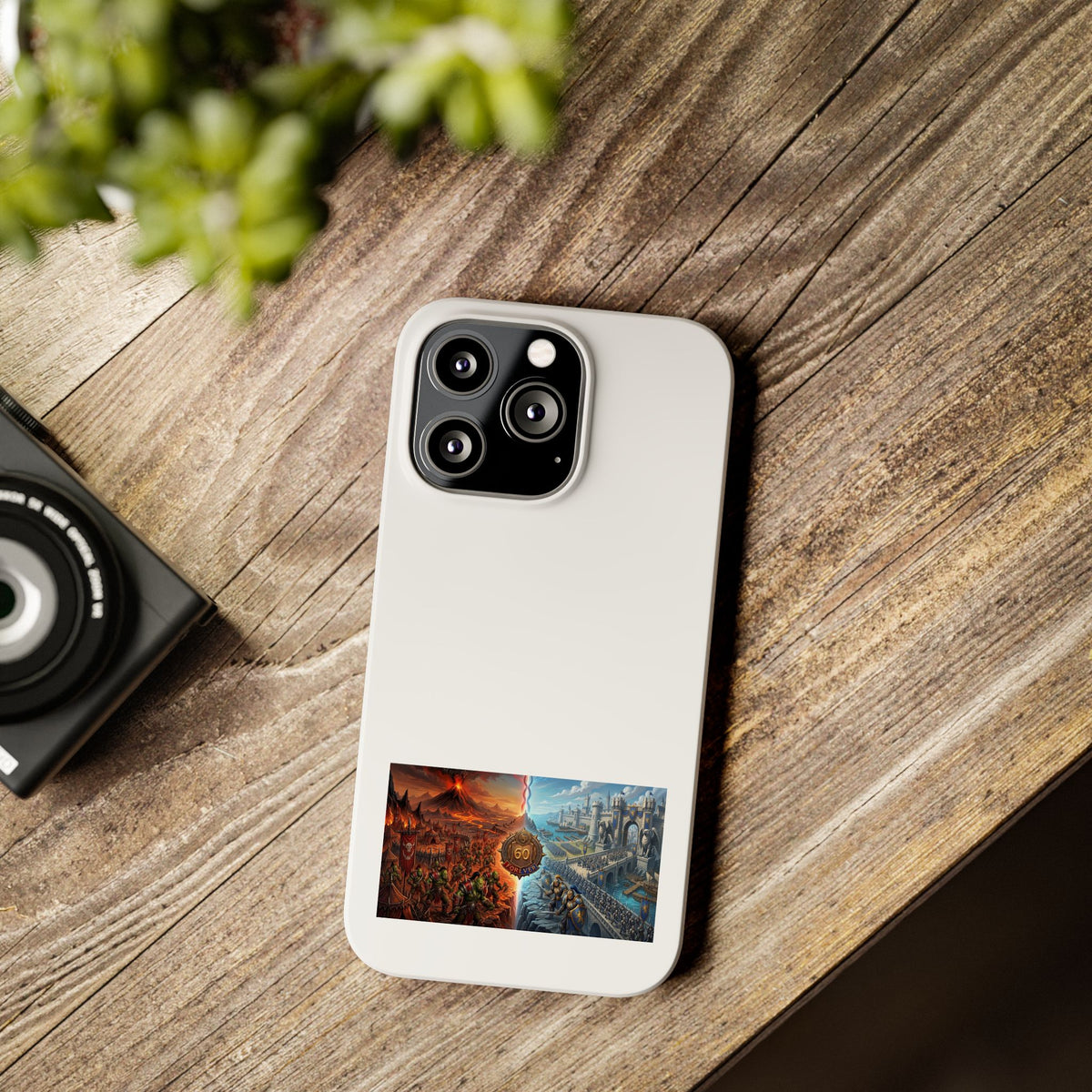 Viking Warrior Slim Phone Case — Norse Saga Art