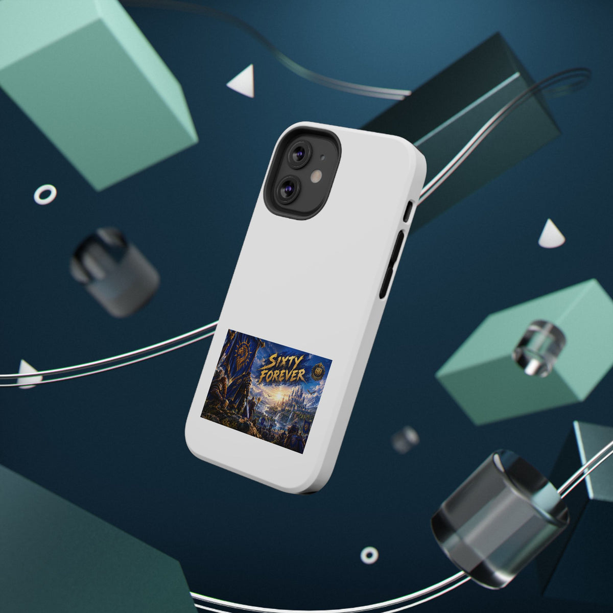 Sixty Forever – Blue Banner – Phone Case
