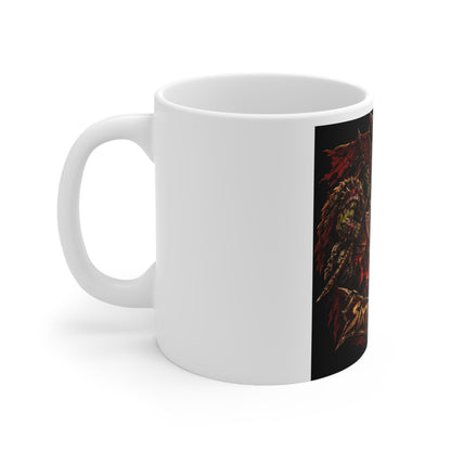 Sixty Forever Skull & Spears – White Mug (11oz)