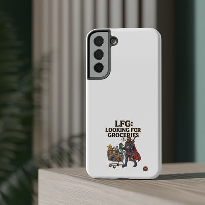 Phone Case — 'LFG: Looking for Groceries' Heavy-Duty Impact-Resistant Phone Case