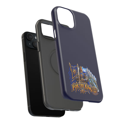 Phone Case — 'For The King' Banner Heavy-Duty Impact-Resistant Phone Case