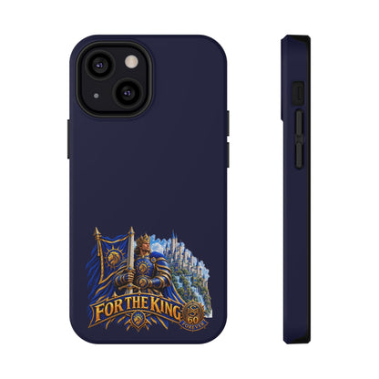 Phone Case — 'For The King' Banner Heavy-Duty Impact-Resistant Phone Case