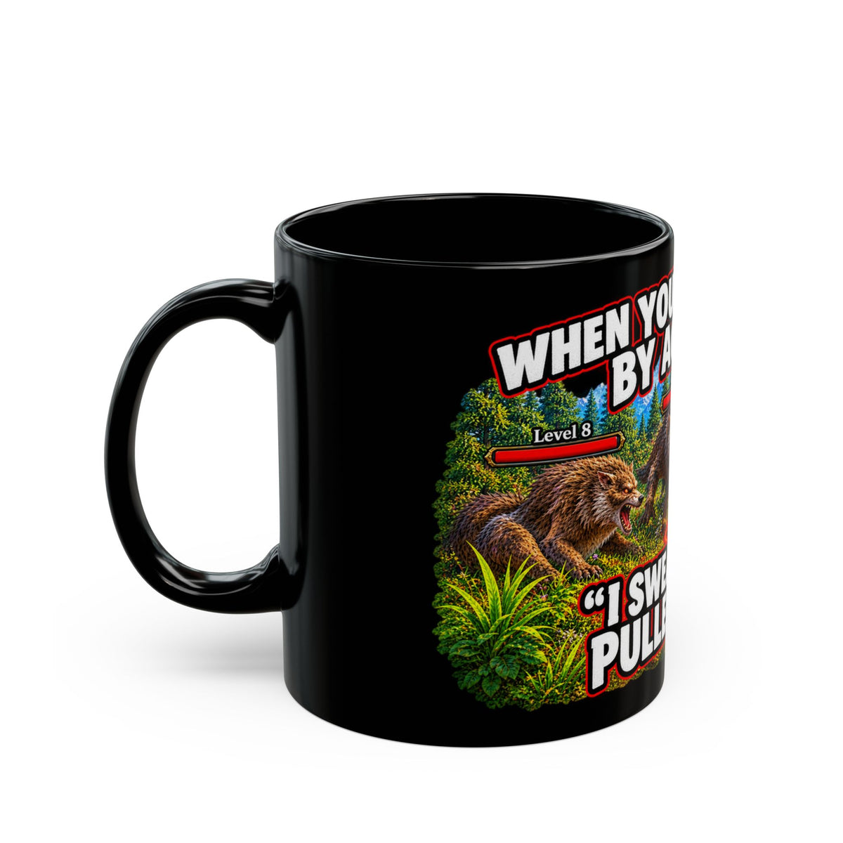 When You Pull 3 Mobs By Accident – Black Mug (11oz & 15oz)