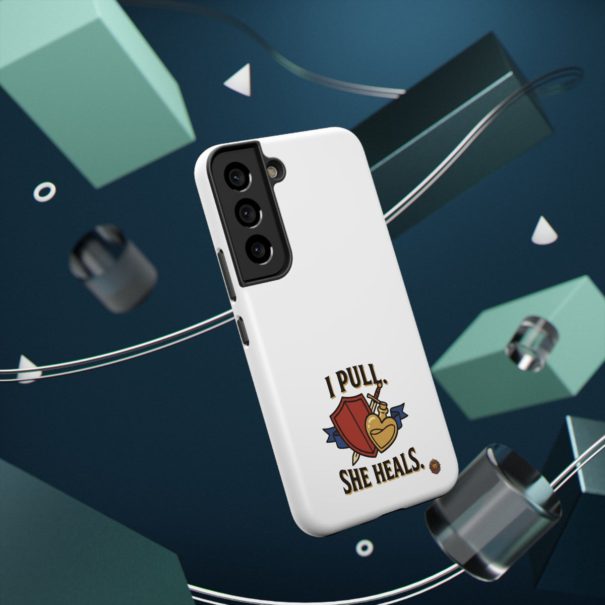 Phone Case — 'I Pull. She Heals.' Heavy-Duty Impact-Resistant Phone Case