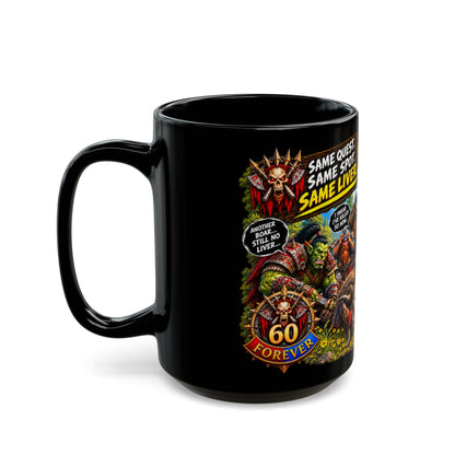 Same Quest, Same Spot – Black Mug (11oz & 15oz)