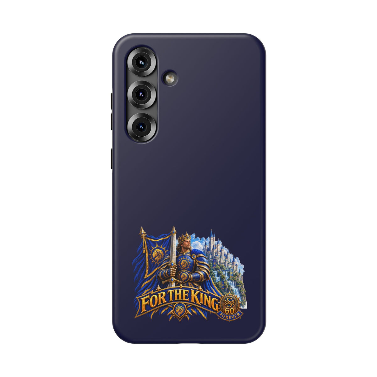 Phone Case — 'For The King' Banner Heavy-Duty Impact-Resistant Phone Case