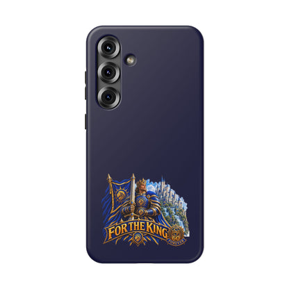 Phone Case — 'For The King' Banner Heavy-Duty Impact-Resistant Phone Case