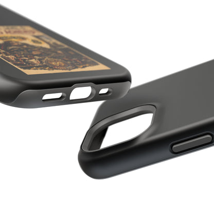 Phone Case — 'Social Life: Level 0 — Level 60 Achieved (Lion Banner)' Heavy-Duty Impact-Resistant Phone Case