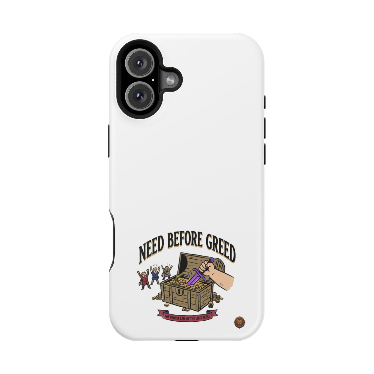 Phone Case — 'Need Before Greed' Heavy-Duty Impact-Resistant Phone Case
