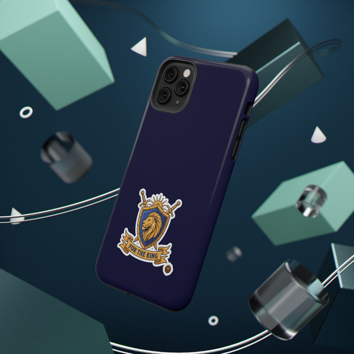 Phone Case — 'For The King Crest' Heavy-Duty Impact-Resistant Phone Case