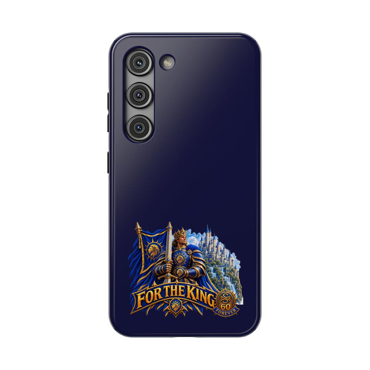Phone Case — 'For The King' Banner Heavy-Duty Impact-Resistant Phone Case