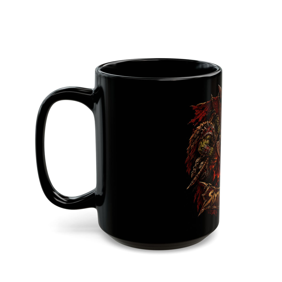 Sixty Forever Skull & Spears – Black Mug (11oz & 15oz)