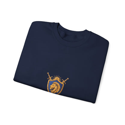 Lion Crest Crewneck Sweatshirt — Be the King Graphic