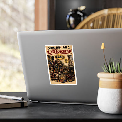 Level 60 Achieved (Red) – Poster Decal