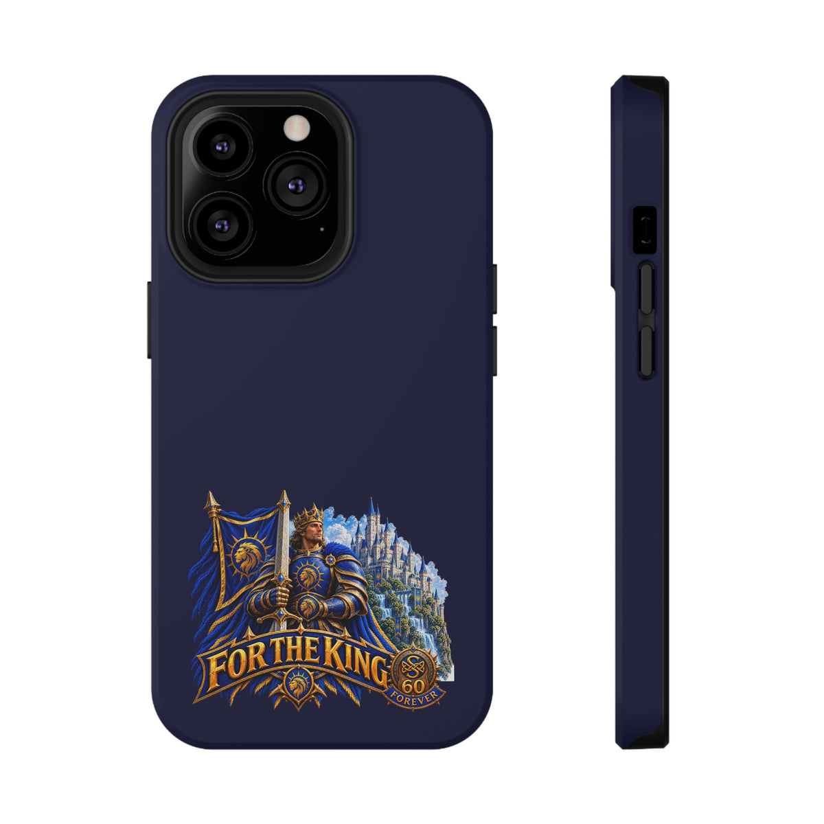 Phone Case — 'For The King' Banner Heavy-Duty Impact-Resistant Phone Case