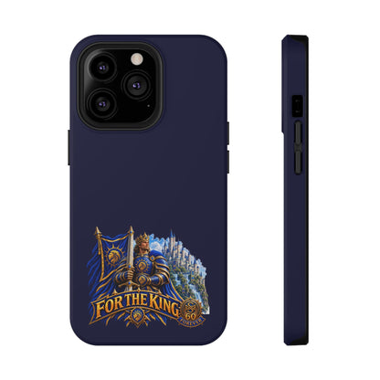 Phone Case — 'For The King' Banner Heavy-Duty Impact-Resistant Phone Case
