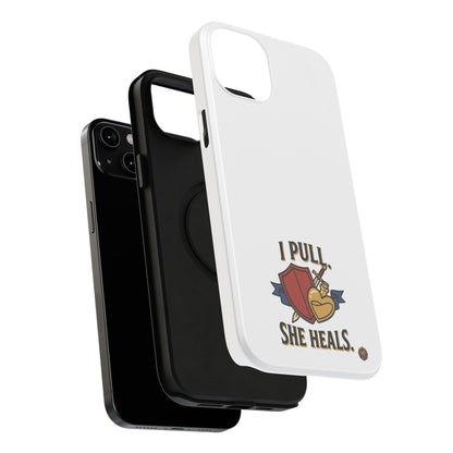 Phone Case — 'I Pull. She Heals.' Heavy-Duty Impact-Resistant Phone Case