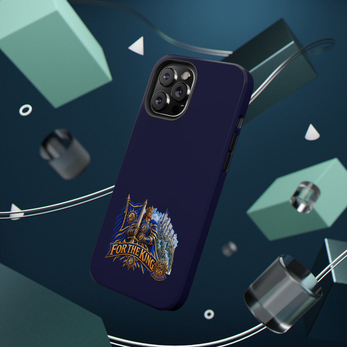 Phone Case — 'For The King' Banner Heavy-Duty Impact-Resistant Phone Case