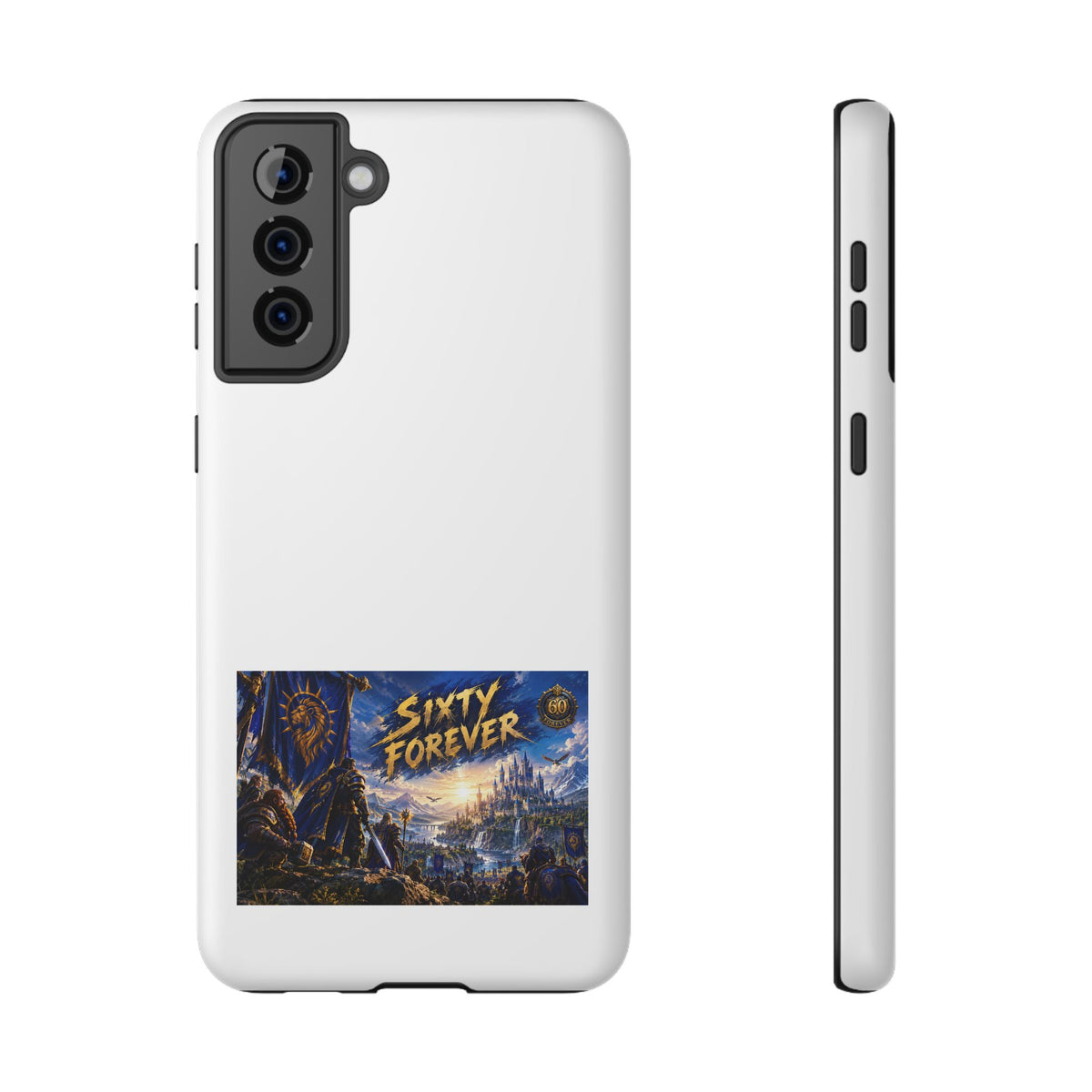 Sixty Forever – Blue Banner – Phone Case