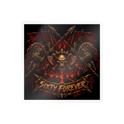 Sixty Forever – Skull & Axes – Poster Decal