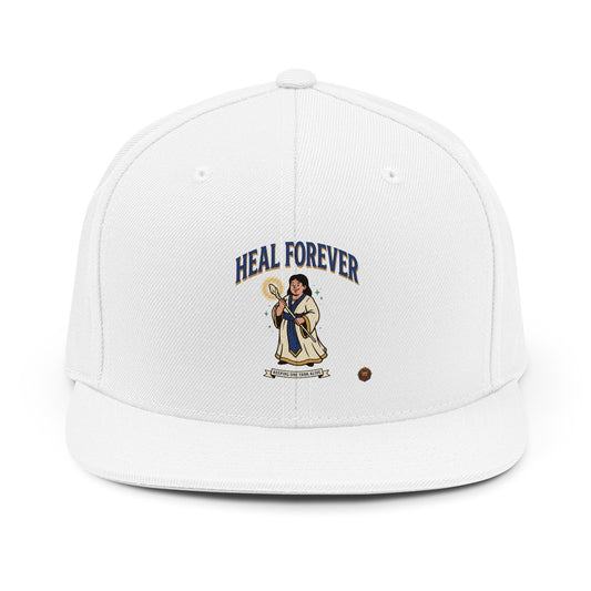 Heal Forever Snapback Hat — Native Drum Carrier Graphic Cap