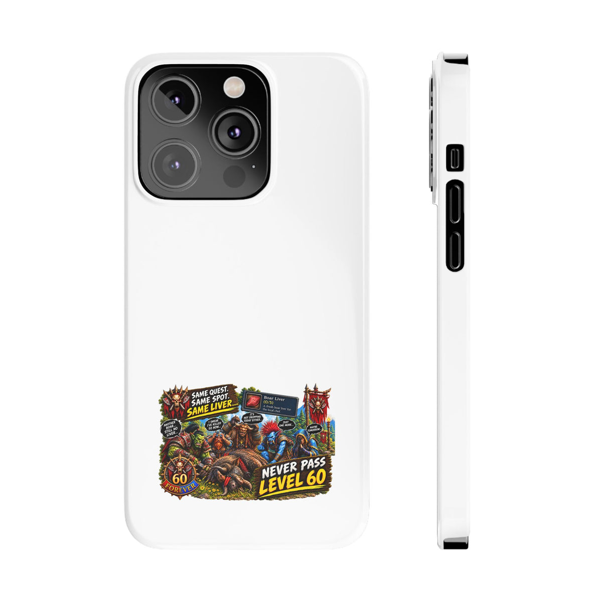 Level 60 Gamer Collage Slim Phone Case
