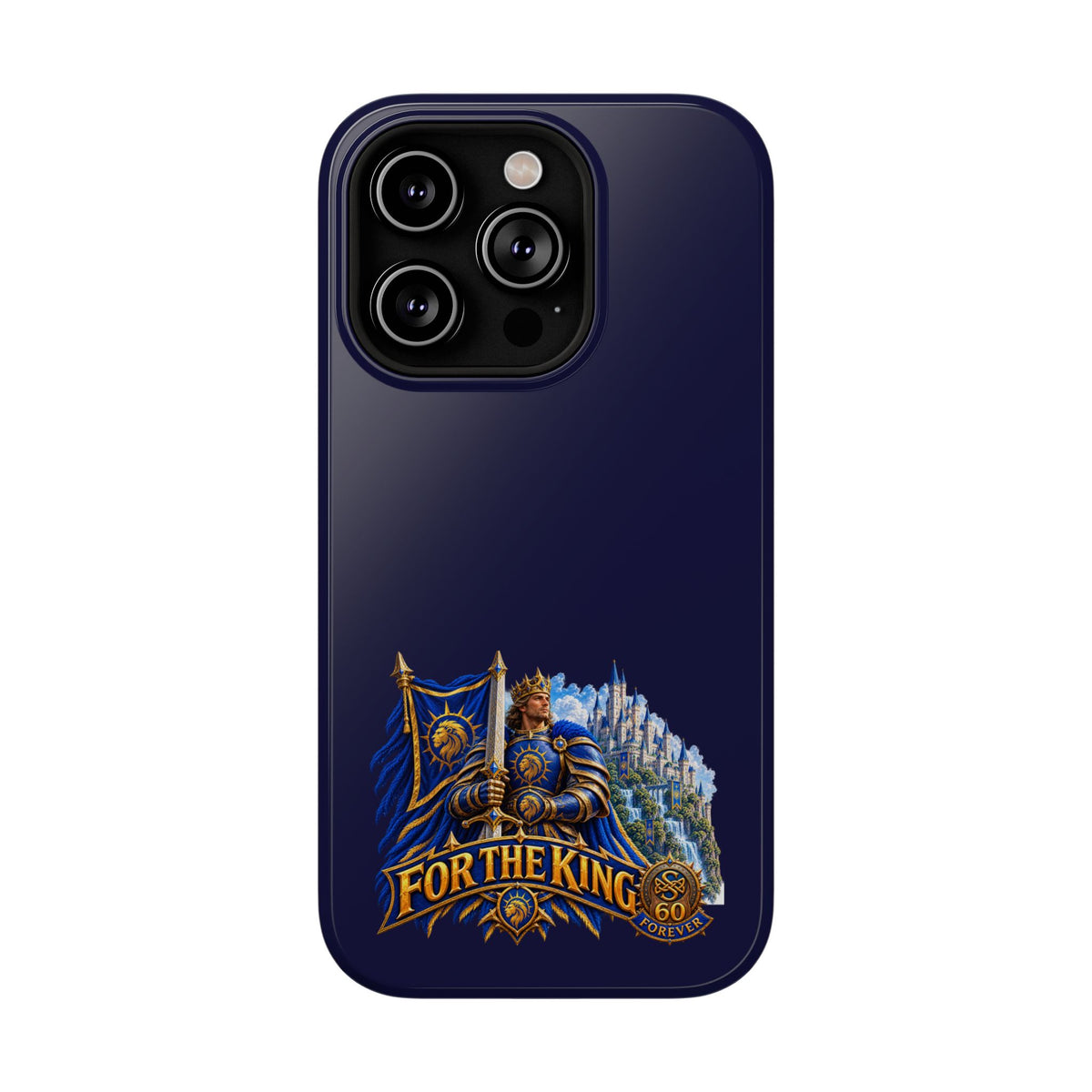 Phone Case — 'For The King' Banner Heavy-Duty Impact-Resistant Phone Case