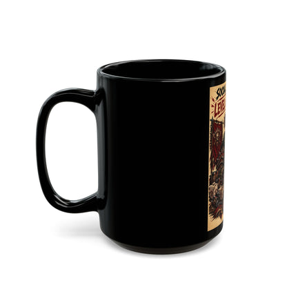 Social Life: Level 0 — Level 60 Achieved (Skull Banner) – Black Mug (11oz & 15oz)