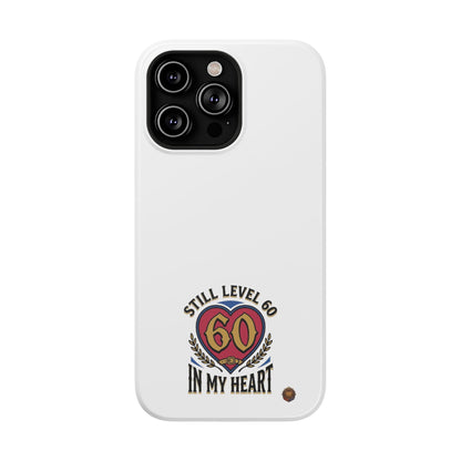 Phone Case — 'Still Level 60 In My Heart' Heavy-Duty Impact-Resistant Phone Case
