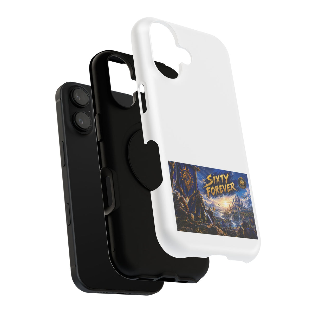 Sixty Forever – Blue Banner – Phone Case