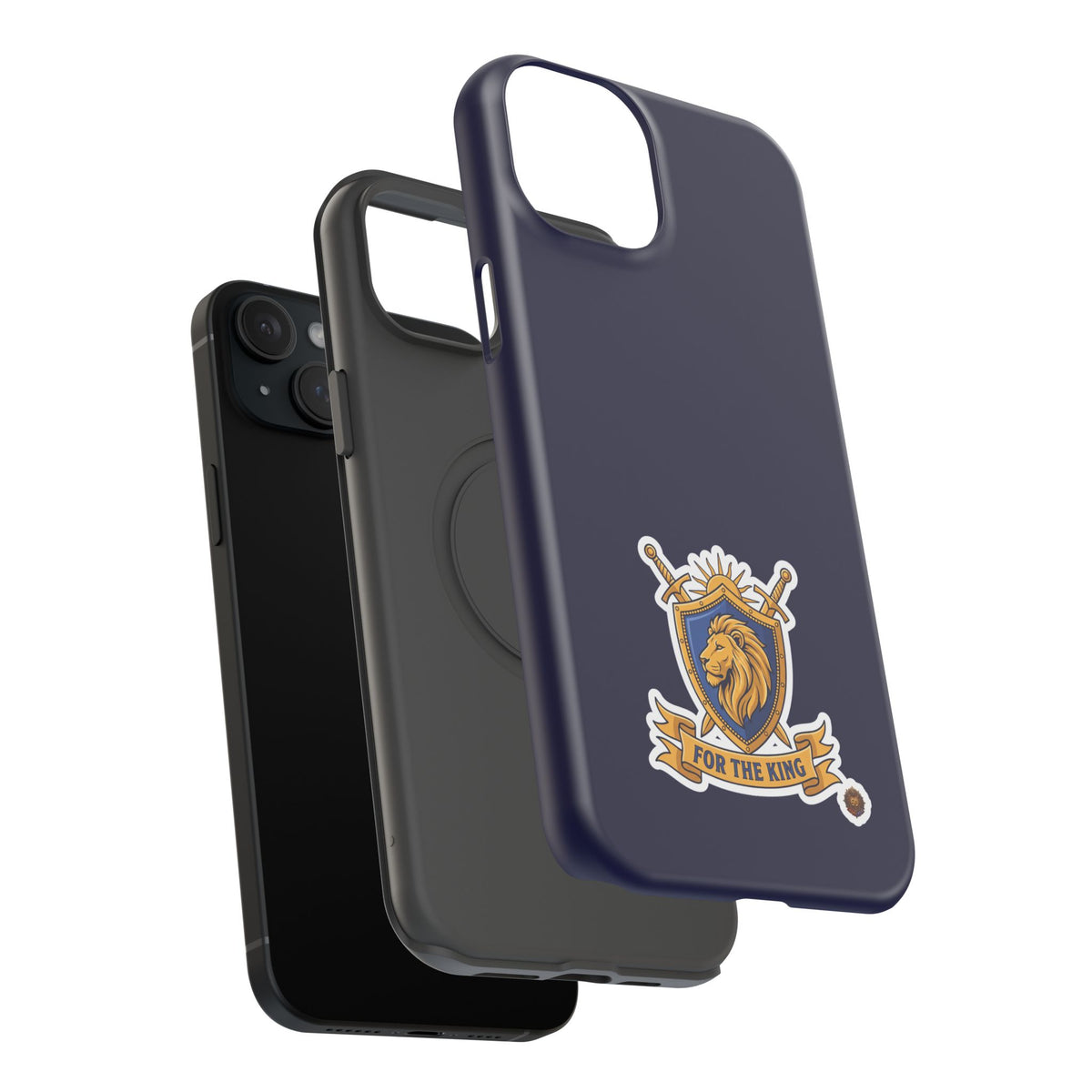 Phone Case — 'For The King Crest' Heavy-Duty Impact-Resistant Phone Case