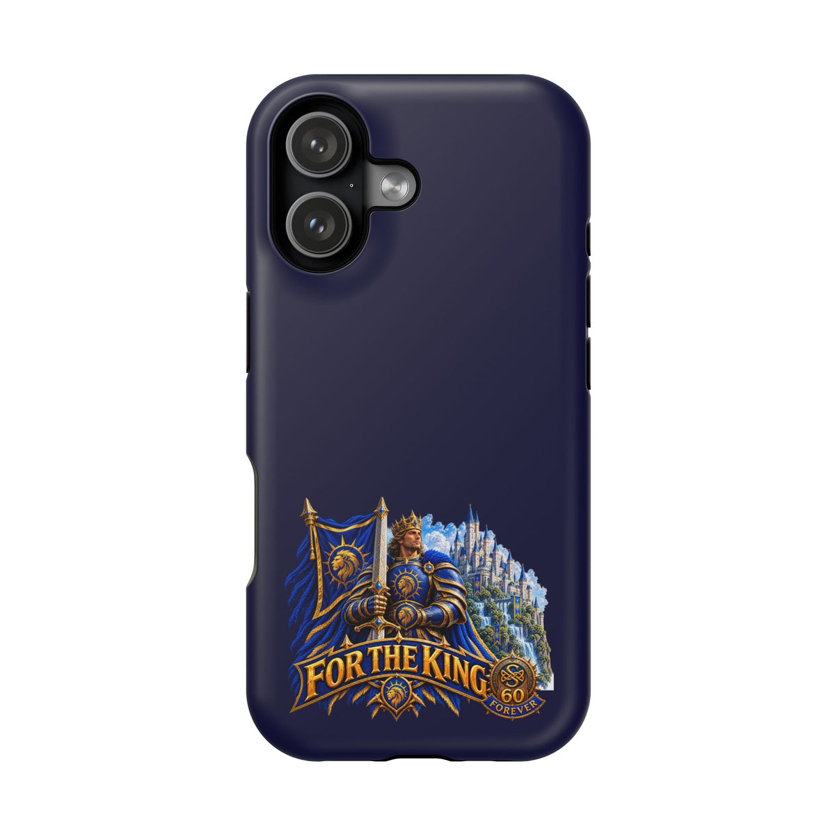 Phone Case — 'For The King' Banner Heavy-Duty Impact-Resistant Phone Case