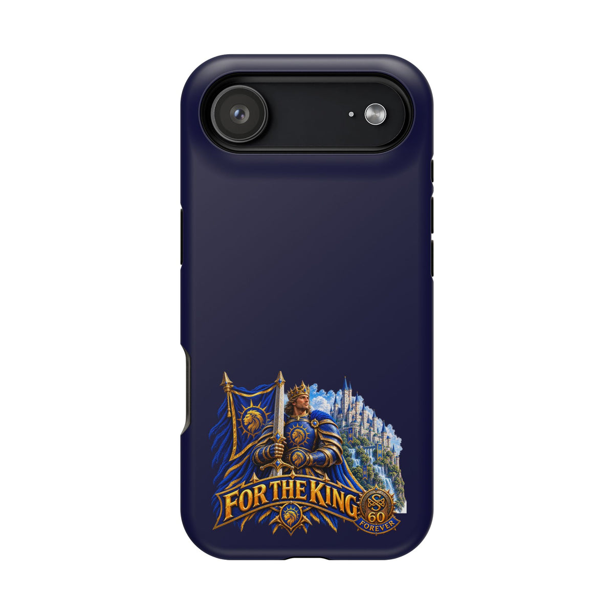 Phone Case — 'For The King' Banner Heavy-Duty Impact-Resistant Phone Case