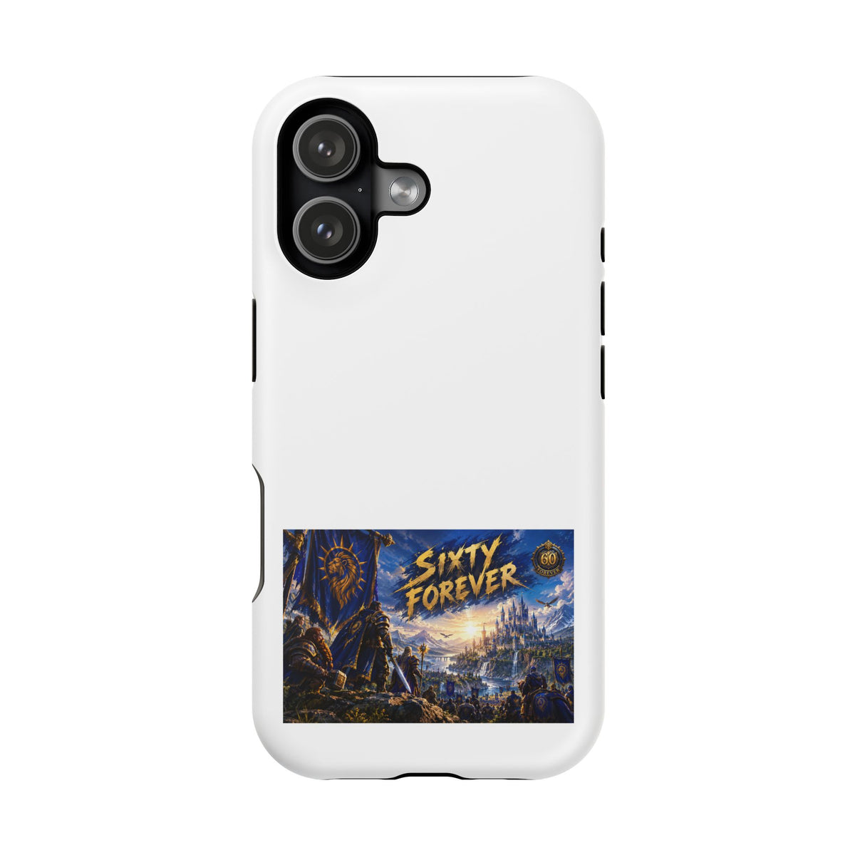 Sixty Forever – Blue Banner – Phone Case