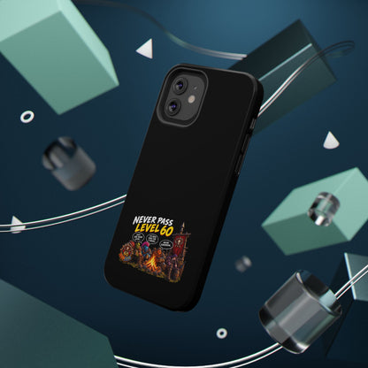 Phone Case — 'Never Pass Level 60' Heavy-Duty Impact-Resistant Phone Case