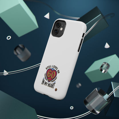Phone Case — 'Still Level 60 In My Heart' Heavy-Duty Impact-Resistant Phone Case