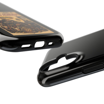 Phone Case — 'Social Life: Level 0 — Level 60 Achieved (Lion Banner)' Heavy-Duty Impact-Resistant Phone Case