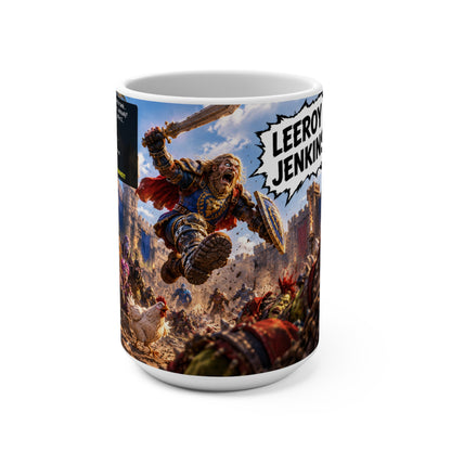 Mug — 'Leeroy Jenkins!' Fantasy Battle 15oz Coffee Mug