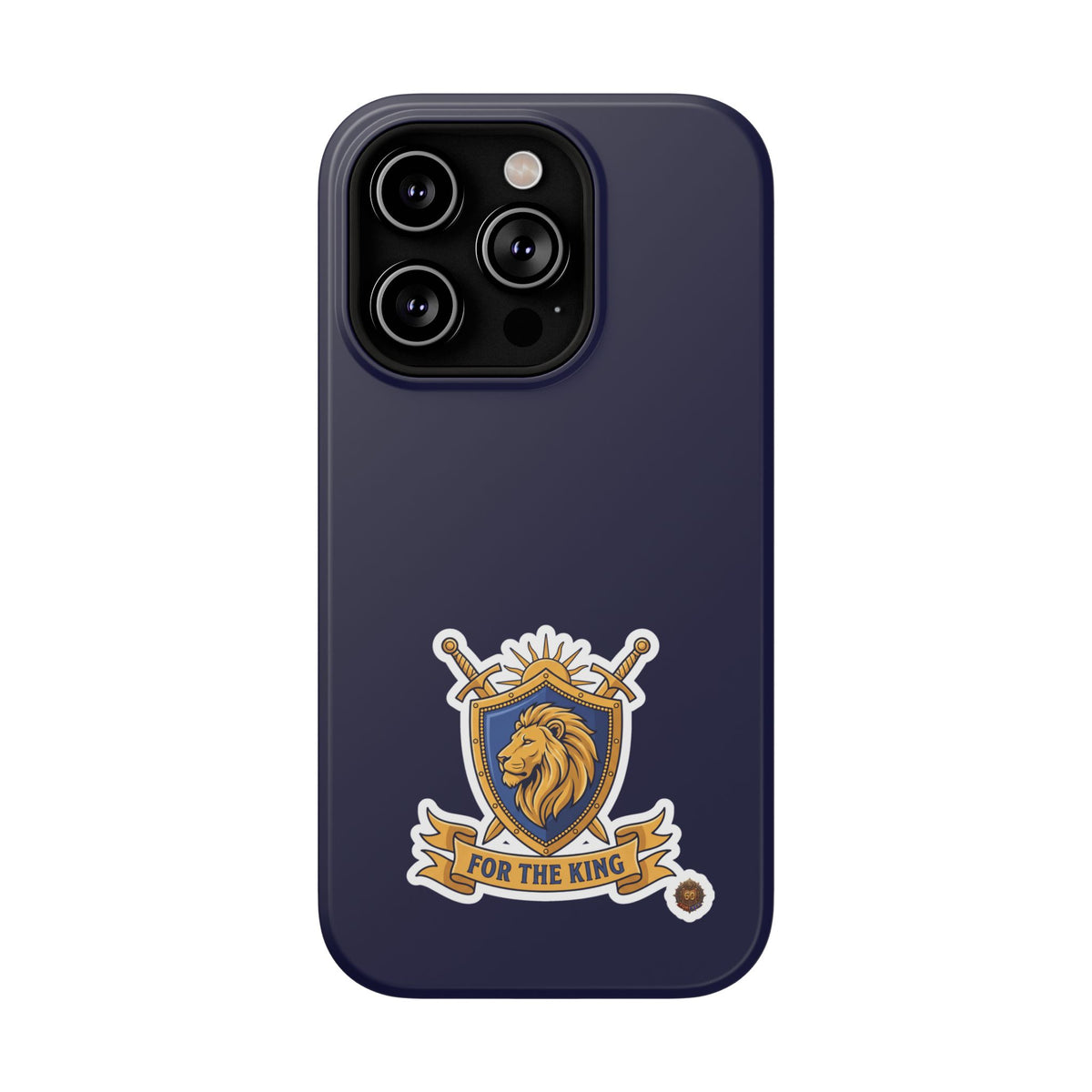 Phone Case — 'For The King Crest' Heavy-Duty Impact-Resistant Phone Case