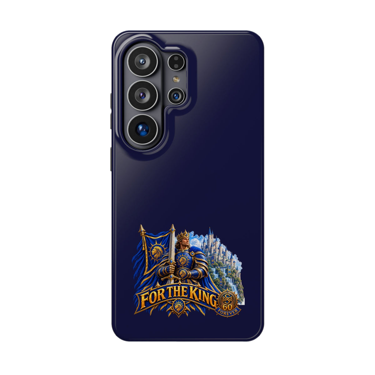 Phone Case — 'For The King' Banner Heavy-Duty Impact-Resistant Phone Case