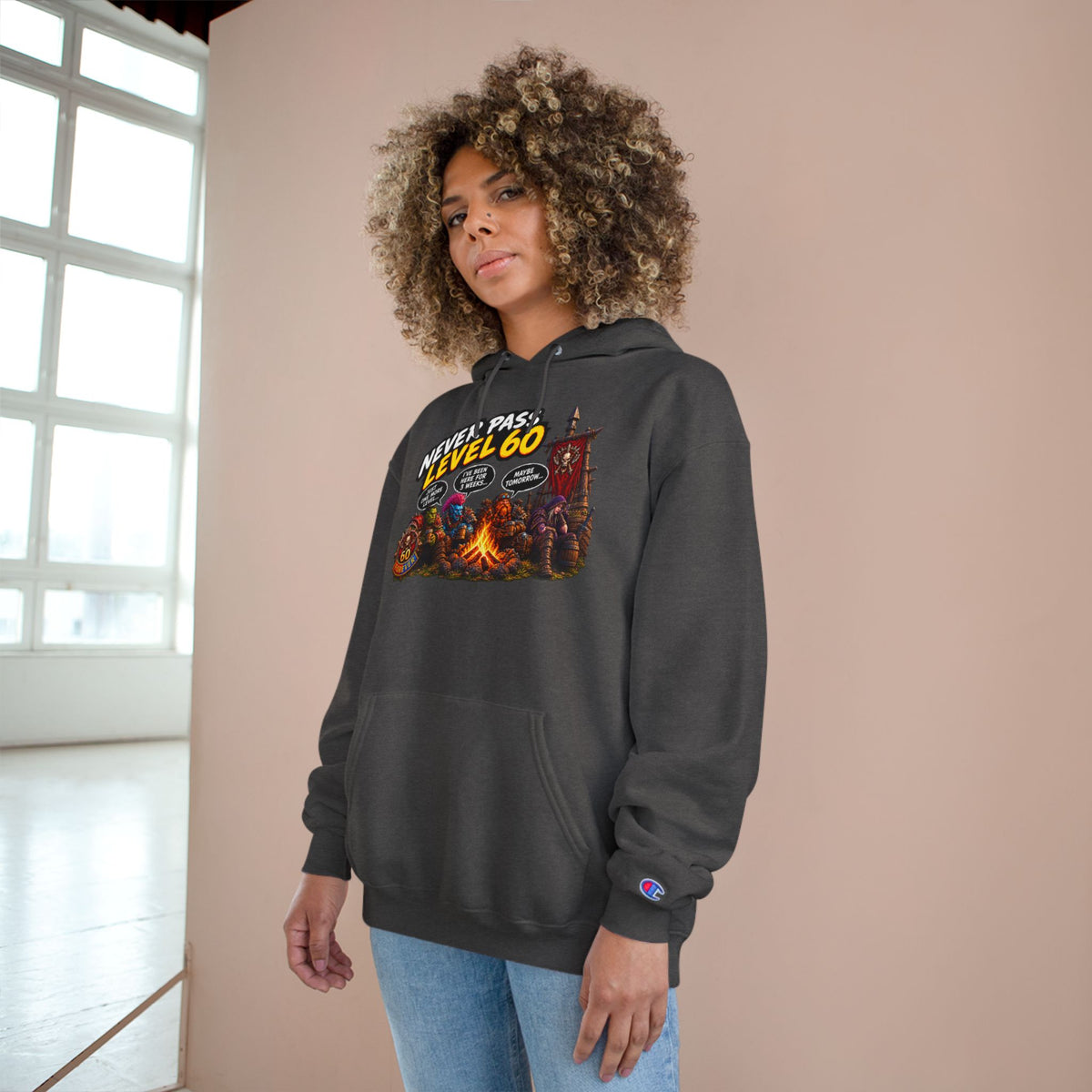 Never Pass Level 60  – Hoodie